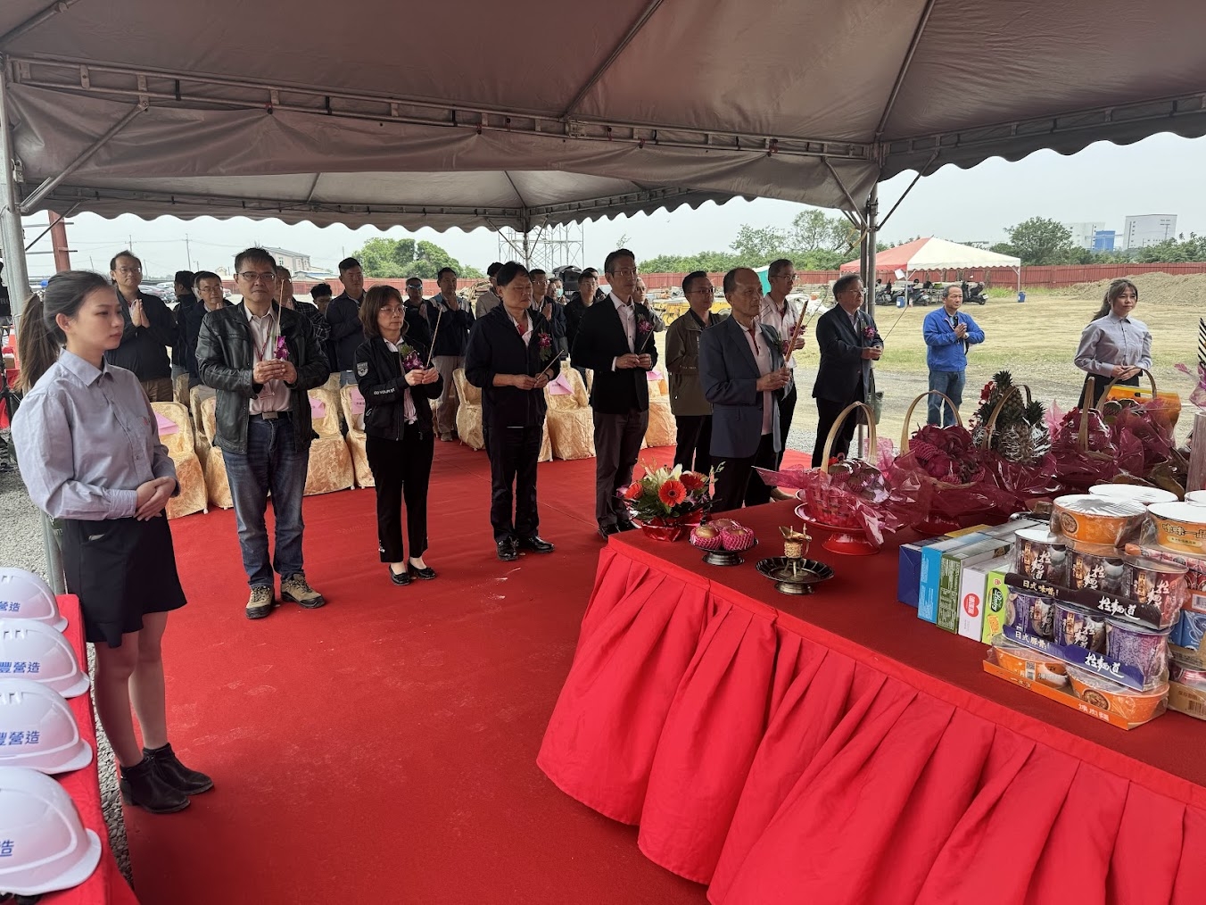 柳營孵化場(土建)新建工程之上樑典禮